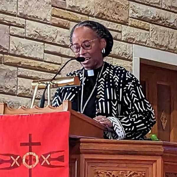 Kimberly Vaughn preaching