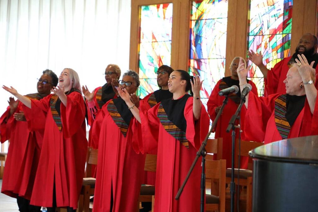 A performance at the Gospel Choir Benefit Concert.
