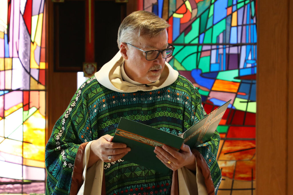 President Nieman presiding over the LSTC Opening Convocation in the LSTC Chapel.