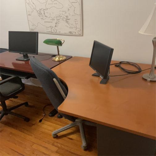 Writing center room desk