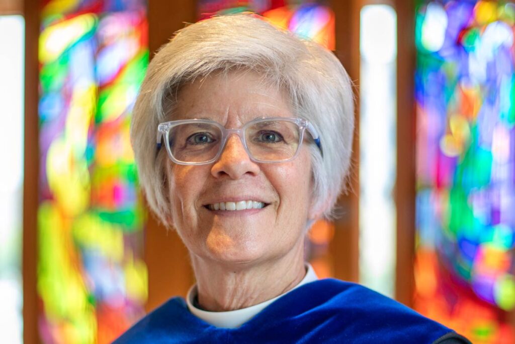 Rev. Dr. Shauna Hannan in the LSTC Chapel.