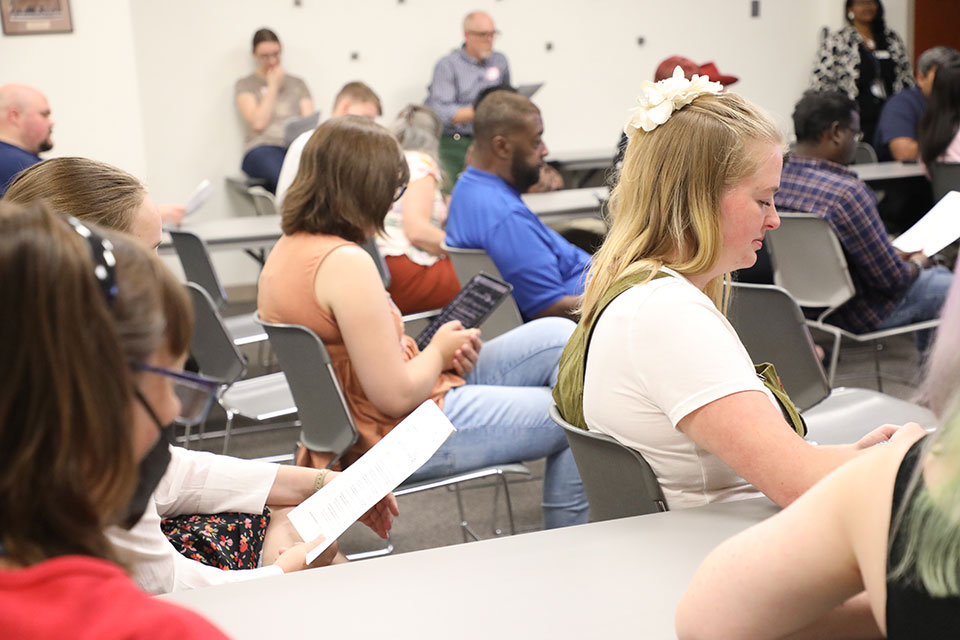 LSTC students in a class lecture.