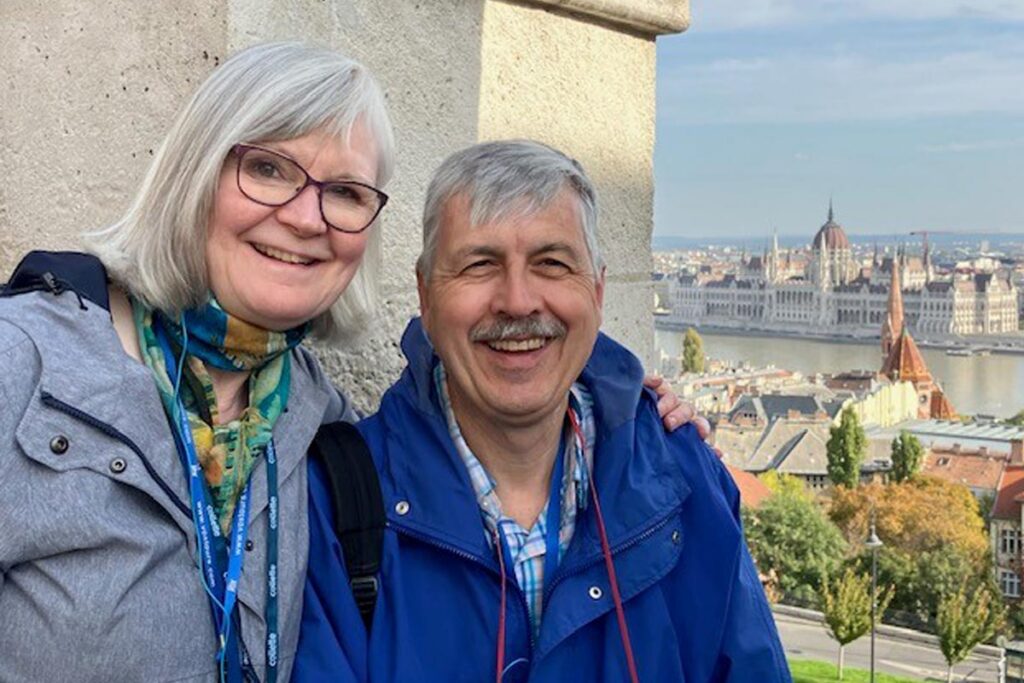 Andreas Teich smiling while traveling abroad.