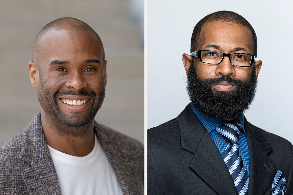 Headshots of Derek Brinkley and Dr. Taurean J. Webb.